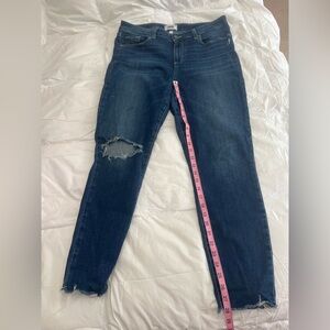 Paige Verdugo ankle Women's Blue Distressed Jeans